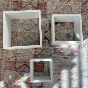 set of 3 floating boxes